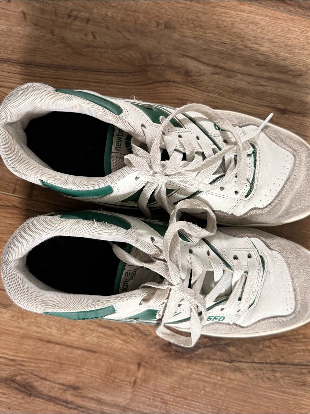 New Balance Women’s White and Green Athletic Sneakers